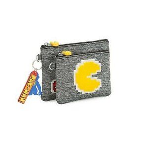 Kipling Pac-Man Heathered Clutch NWT
